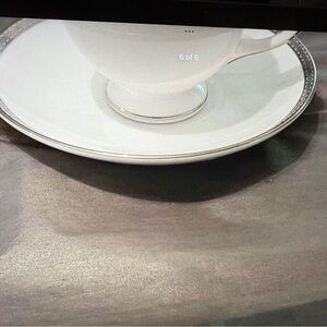 Wedgwood Elegant White and Silver Dinnerware Set